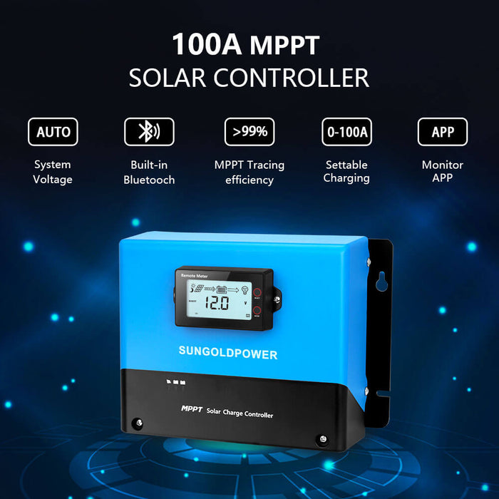 SunGold Power 100 Amp MPPT Solar Charge Controller