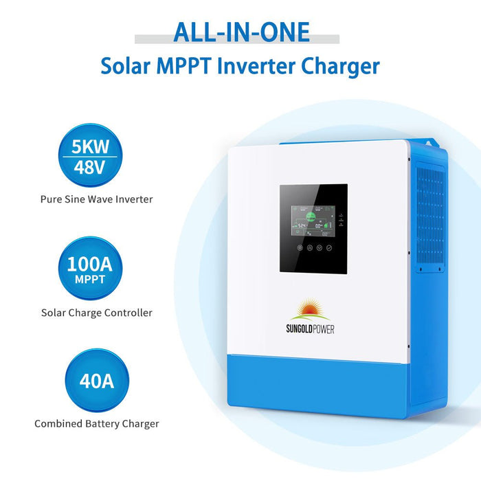 SunGold Power 10000W 48V Solar Charger Inverter (2 Units Parallel)