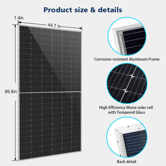 SunGold Power 560 WATT BIFACIAL PERC SOLAR PANEL FULL PALLET (32 PANELS)