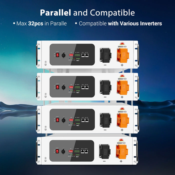 SunGold Power Complete Hybrid Solar Kit 10000W 48V 120V/240V output 20.48KWH Lithium Battery 8300 Watt Solar Panel