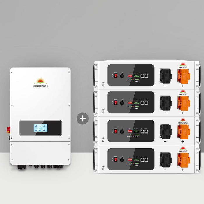 SunGold Power UL 10KW Hybrid Inverter 48V Split Phase Grid Feedback Batteryless