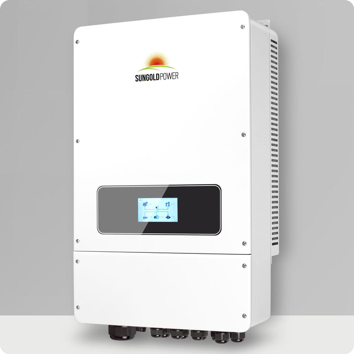 SunGold Power UL 10KW Hybrid Inverter 48V Split Phase Grid Feedback Batteryless