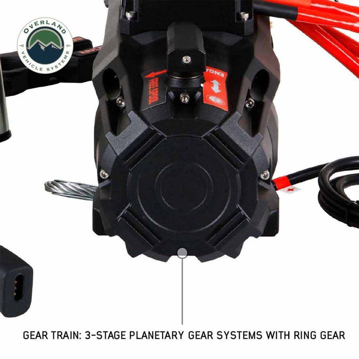 Overland Vehicle Systems SCAR Waterproof Winch With Wireless Remote