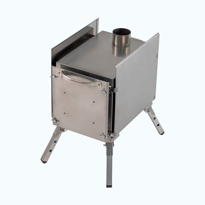 RBM Outdoors Small Wood Stove With Fire-Resistant Glass "Caminus S"