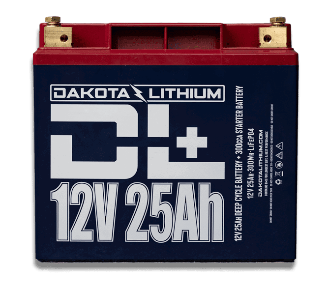 Dakota Lithium DL+ 12v 25Ah 300cca Battery