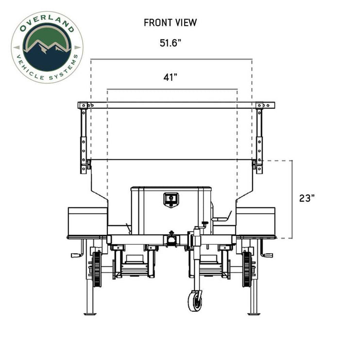 OVS Off Road Trailer - Military Style w/ Full Articulating Suspension