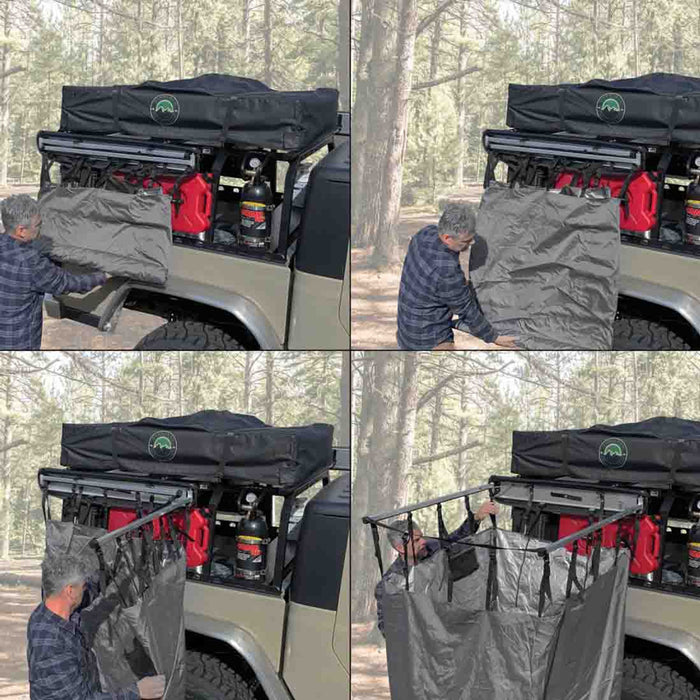 Overland Vehicle Systems HD Nomadic Car-Side Shower Room