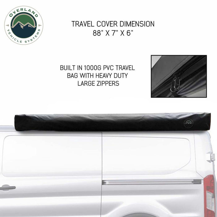 Overland Vehicle Systems Nomadic Awning 180 For Mid High Roofline Vans