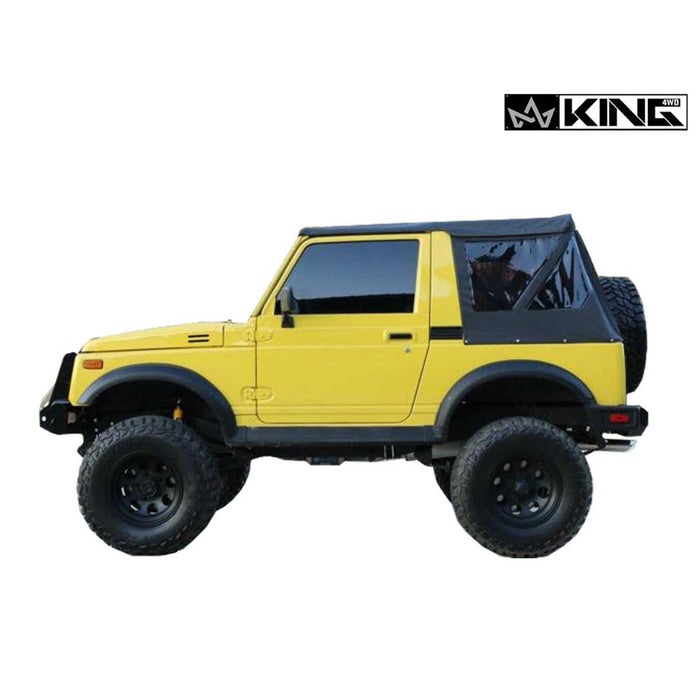 King 4WD Premium Replacement Soft Top, Black Diamond With Tinted Windows - 1986-1994 Suzuki Samurai