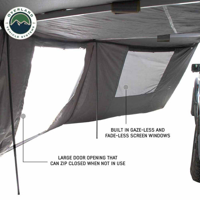 OVS HD Nomadic 270 Awning Walls Dark Gray W/ Storage Bag