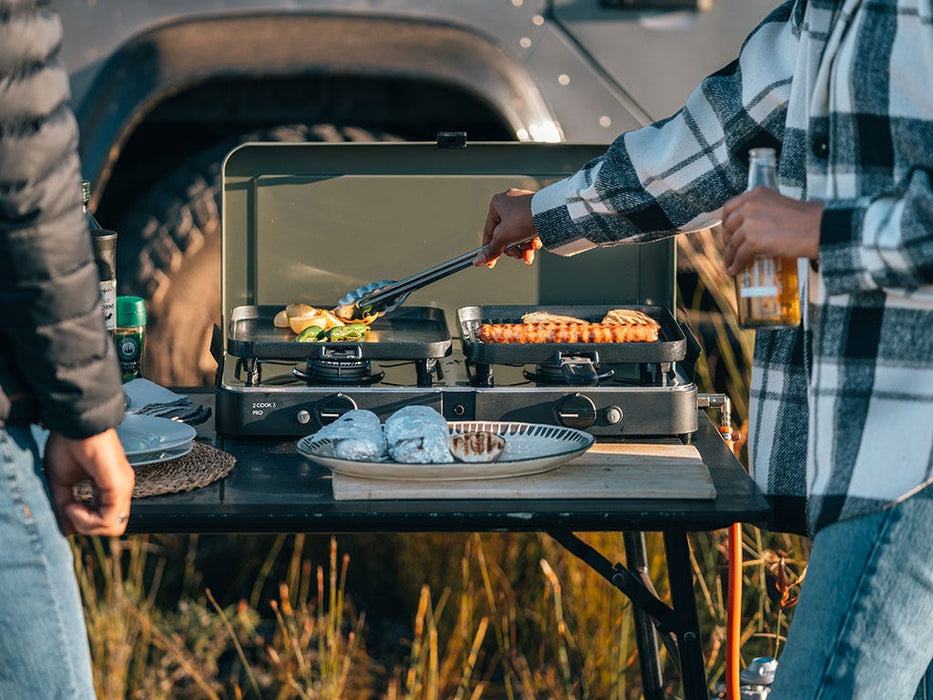 CADAC 2 Cook 3 Pro Deluxe - Portable 3 Piece Gas Camp Cooker