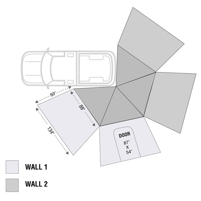 OVS HD Nomadic 270 LT Awning Walls