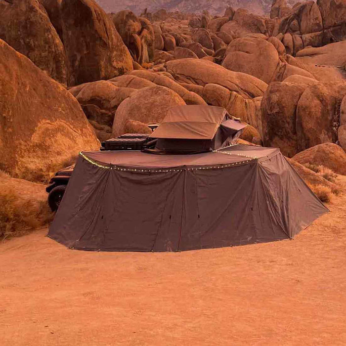 Overland Vehicle Systems HD Nomadic 270 Awning - Dark Gray