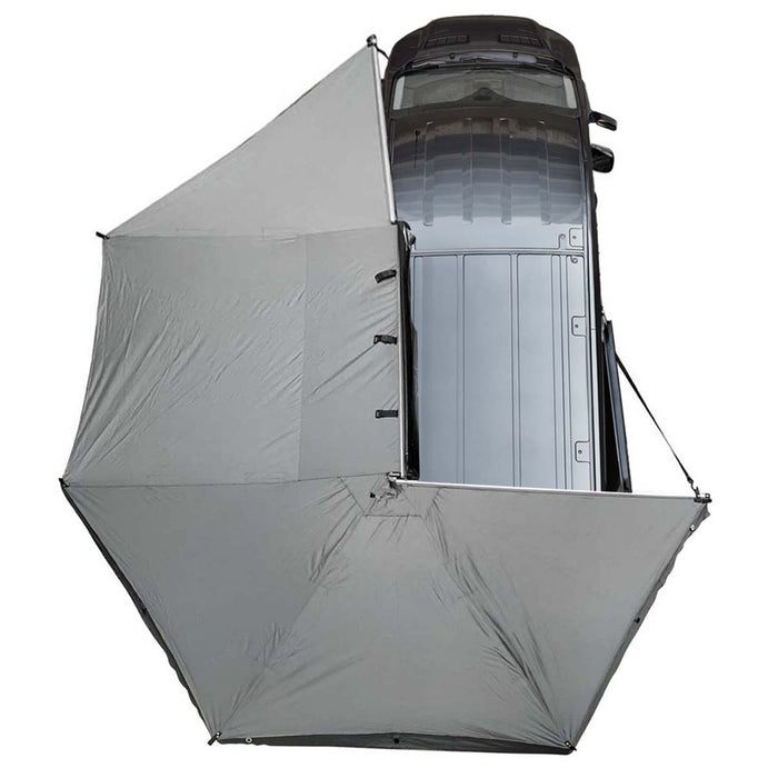 OVS HD Nomadic 270 Degree Awning with Kit for Mid-High Roofline Vans