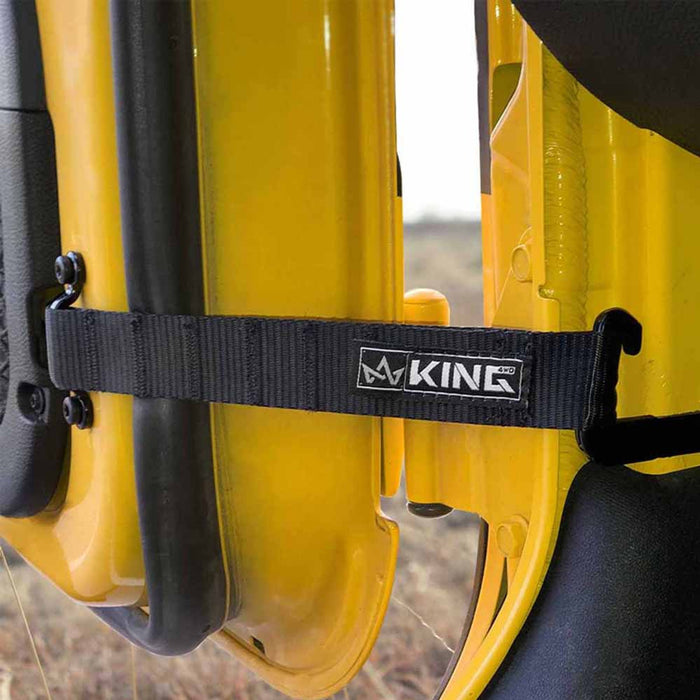 King 4WD Heavy-Duty Adjustable Door Straps for Jeeps