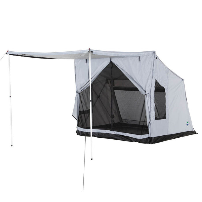 OVS Portable Safari Tent - Quick Deploying Gray Ground Tent