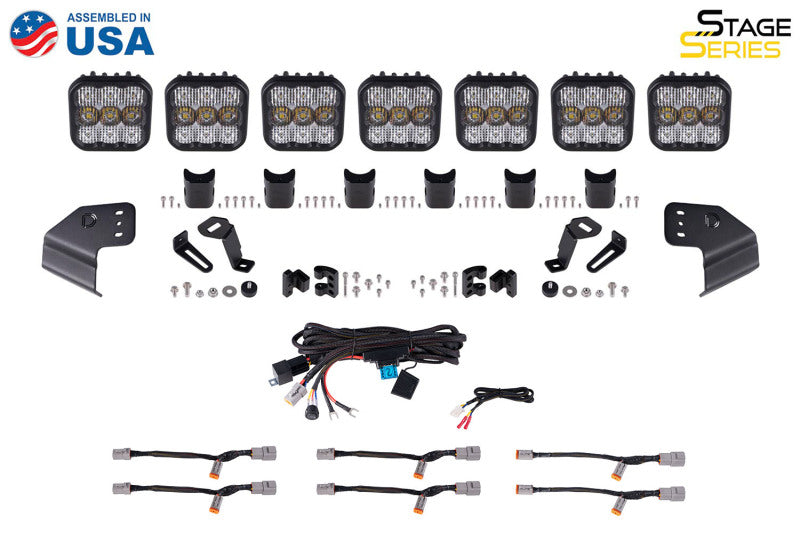 Diode Dynamics SS5 Windshield CrossLink Lightbar Kit For 2021-2024 Ford Bronco