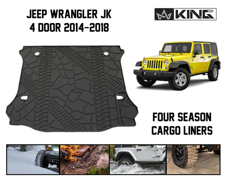 King 4WD Cargo Liner Jeep Wrangler Unlimited JK 4 Door 2012-2018