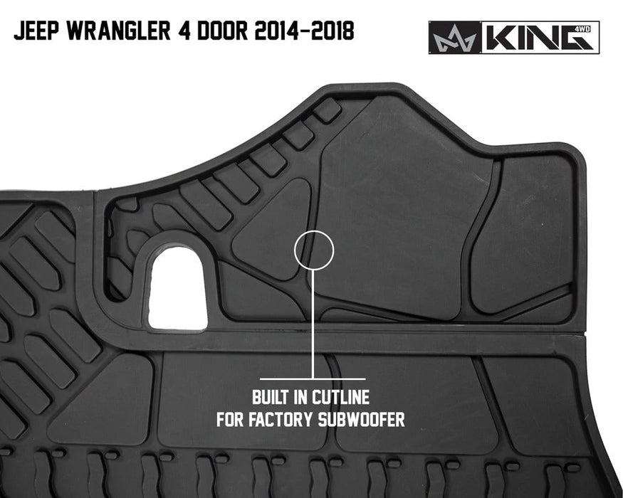 King 4WD Cargo Liner Jeep Wrangler Unlimited JK 4 Door 2012-2018