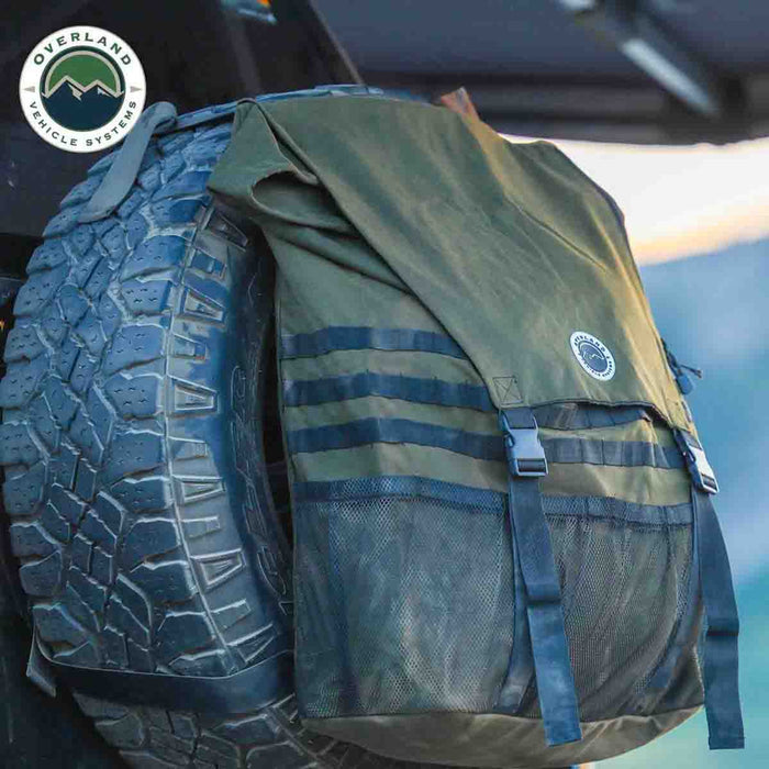 OVS Extra Large Trash Bag Tire Mount - #16 Waxed Canvas Universal