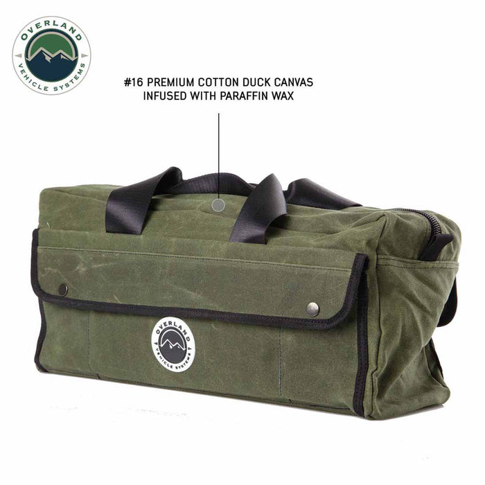 OVS Small Duffle Bag w/ Handle & Straps - #16 Waxed Canvas Storage