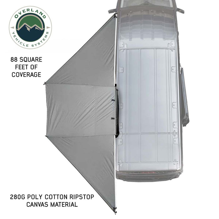 Overland Vehicle Systems Nomadic Awning 180 For Mid High Roofline Vans