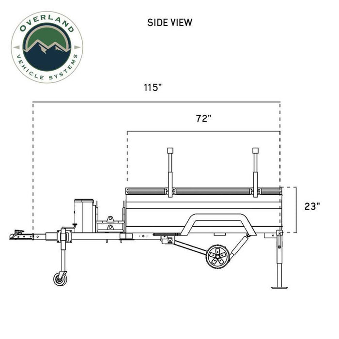 OVS Off Road Trailer - Military Style w/ Full Articulating Suspension