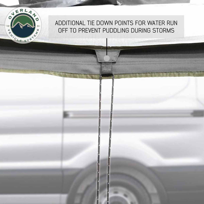 Overland Vehicle Systems Nomadic Awning 180 For Mid High Roofline Vans