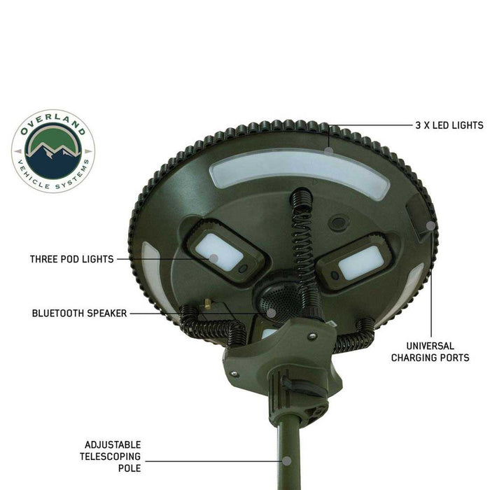 OVS UFO Solar Light - Portable Light Pods & Speaker, Universal