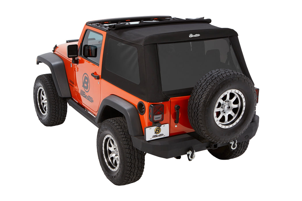 BesTop Trektop Glide Slantback Soft Top For 2007-18 Jeep Wrangler JK