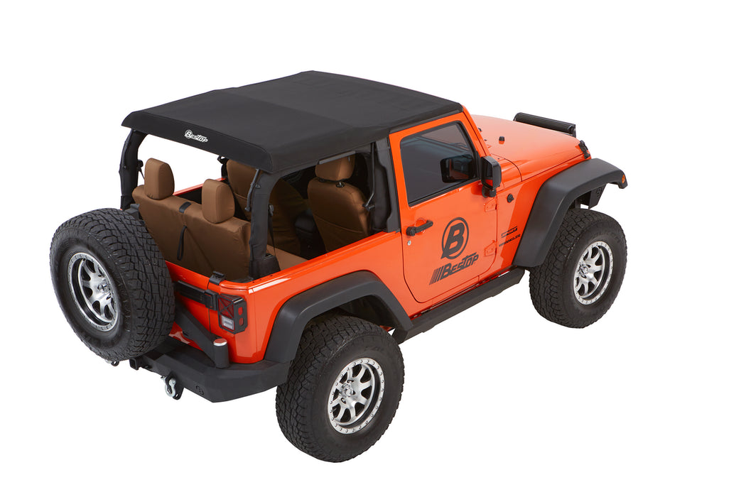 BesTop Trektop Glide Slantback Soft Top For 2007-18 Jeep Wrangler JK