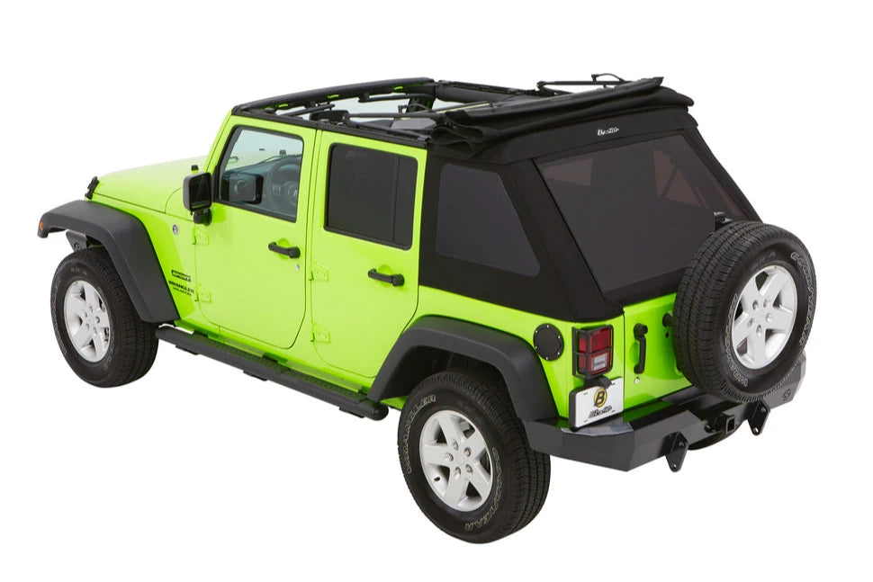 BesTop Trektop Glide Slantback Soft Top For 2007-18 Jeep Wrangler JK