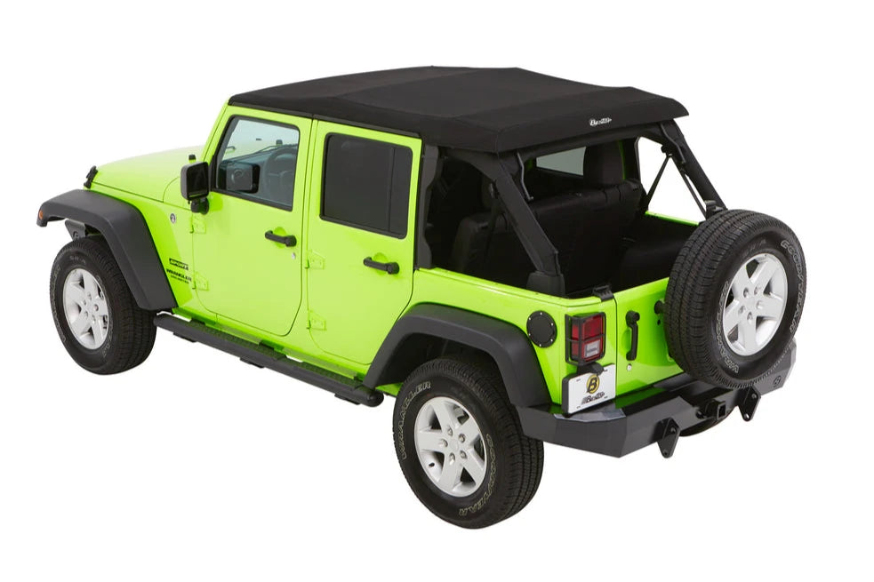 BesTop Trektop Glide Slantback Soft Top For 2007-18 Jeep Wrangler JK