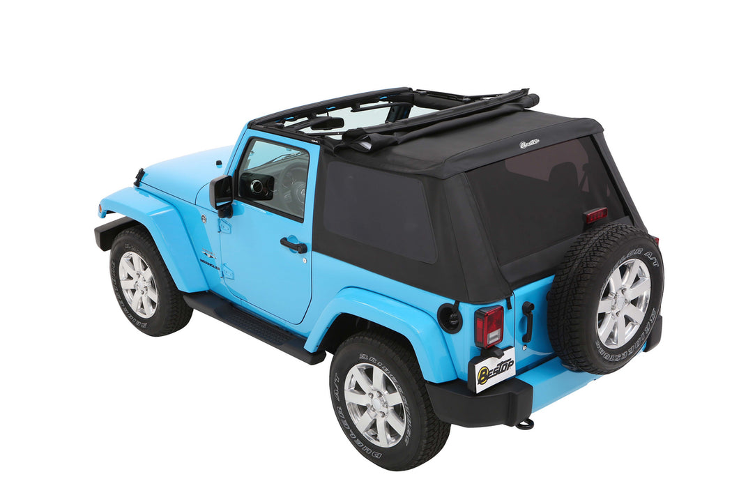 BesTop Trektop Slantback Soft Top For 2007-18 Jeep Wrangler JK