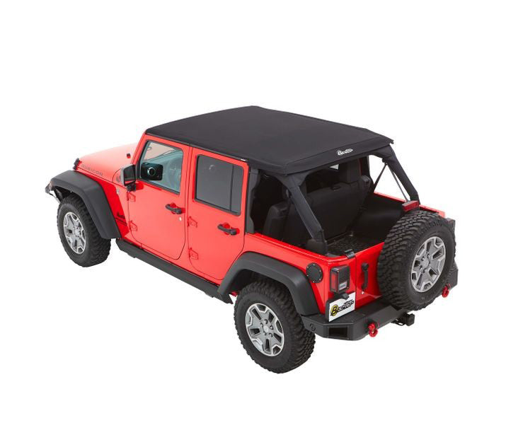 BesTop Trektop Slantback Soft Top For 2007-18 Jeep Wrangler JK