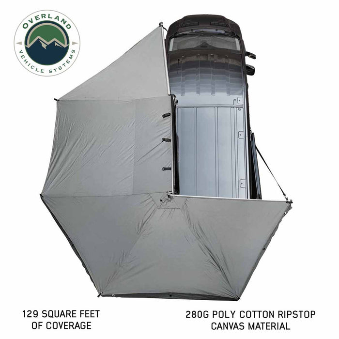 OVS HD Nomadic 270 Degree Awning with Kit for Mid-High Roofline Vans