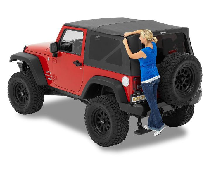 BesTop Supertop Squareback Soft Top For 2007-2018 Jeep Wrangler JK