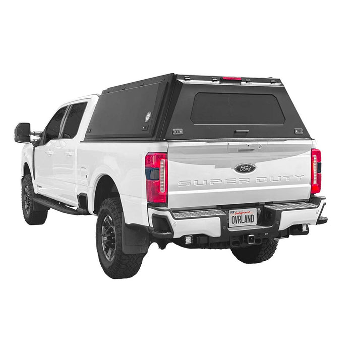 OVS Expedition Truck Cap - Full Wing Doors, Front and Rear Windows & 3rd Brake Light