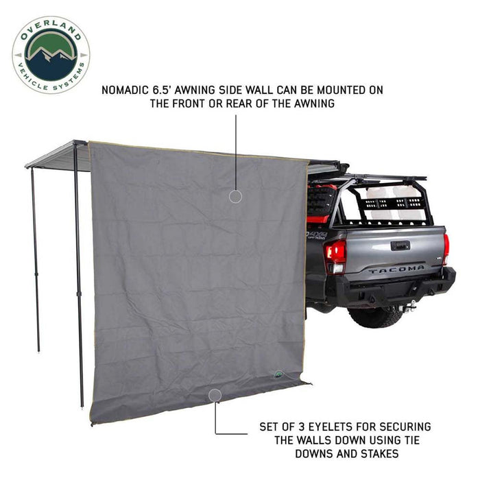 OVS HD Nomadic 6.5’x6.5' Awning Side Shade Wall (Front Section)