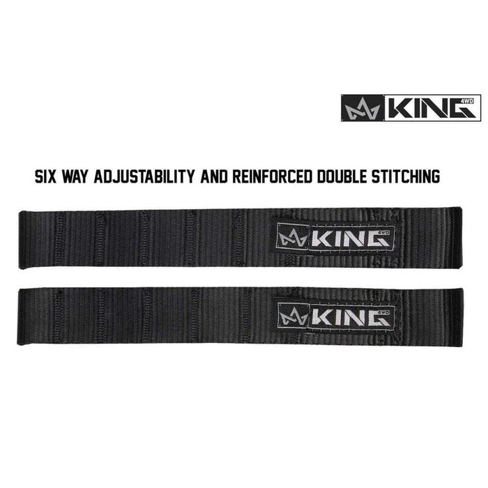 King 4WD Heavy-Duty Adjustable Door Straps for Jeeps