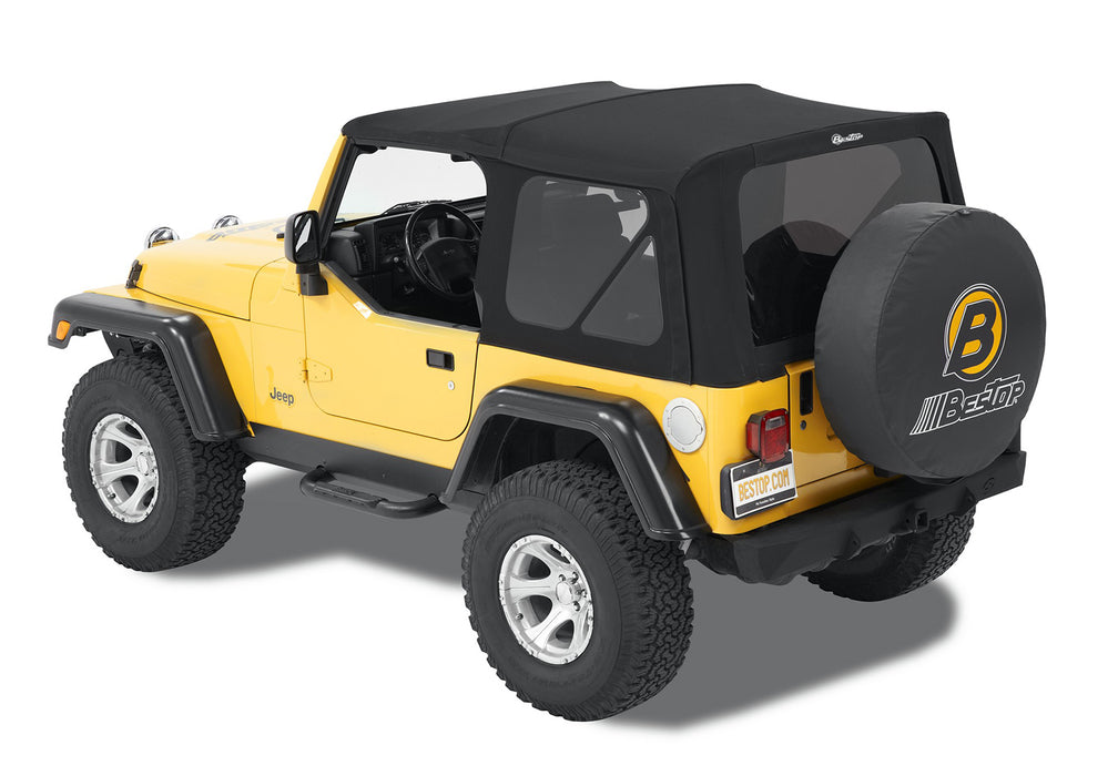 BesTop Supertop Squareback Soft Top For 1997-06 Jeep Wrangler TJ