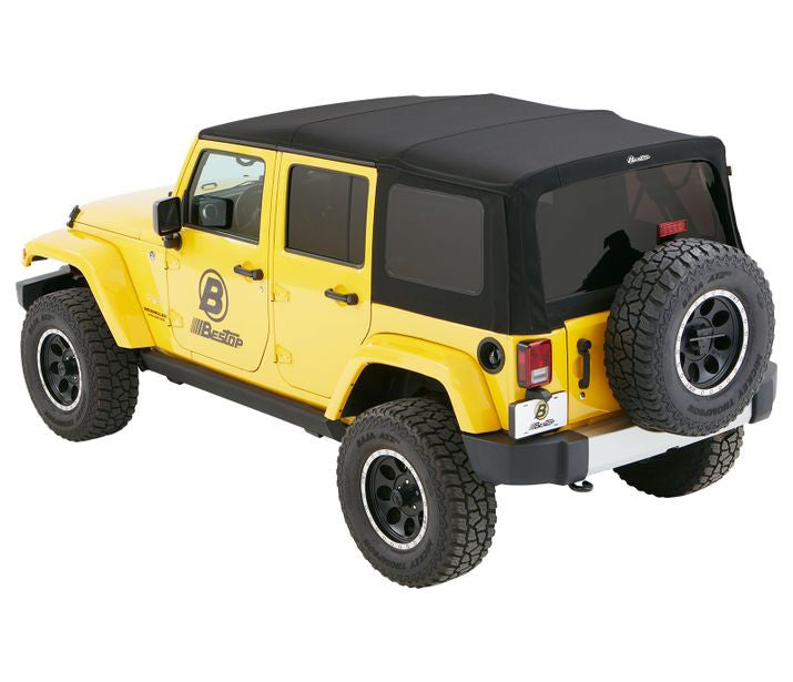 BesTop Supertop Squareback Soft Top For 2007-2018 Jeep Wrangler JK