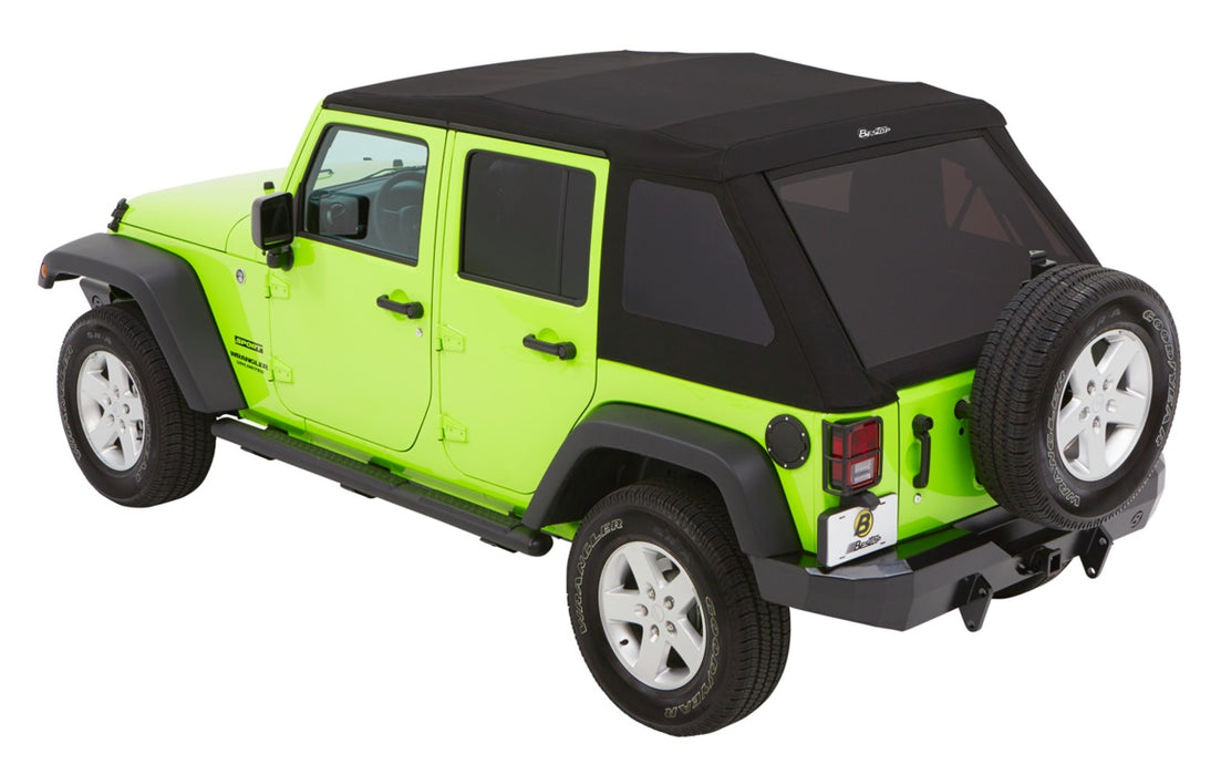 BesTop Trektop Glide Slantback Soft Top For 2007-18 Jeep Wrangler JK