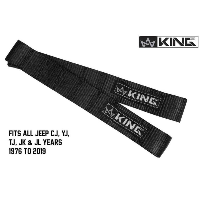 King 4WD Heavy-Duty Adjustable Door Straps for Jeeps