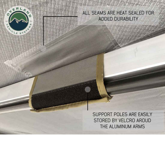 Overland Vehicle Systems Nomadic Awning 180 For Mid High Roofline Vans