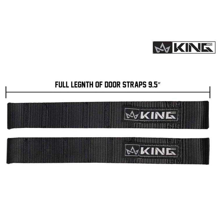 King 4WD Heavy-Duty Adjustable Door Straps for Jeeps