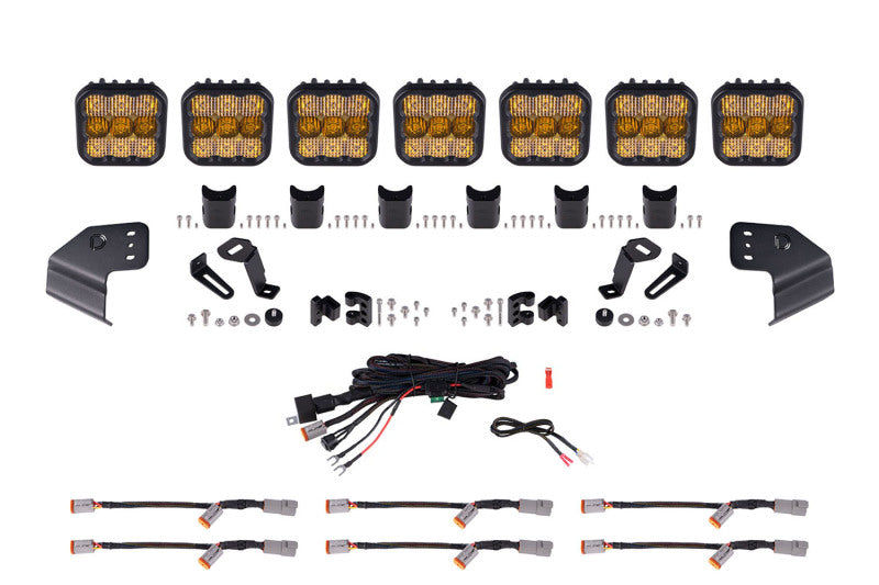 Diode Dynamics SS5 Windshield CrossLink Lightbar Kit For 2021-2024 Ford Bronco