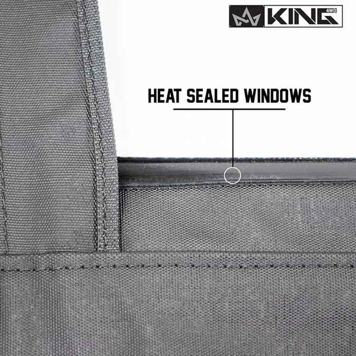 King 4WD Upper Door Skins, Black Diamond - Jeep Wrangler TJ 1997-2006