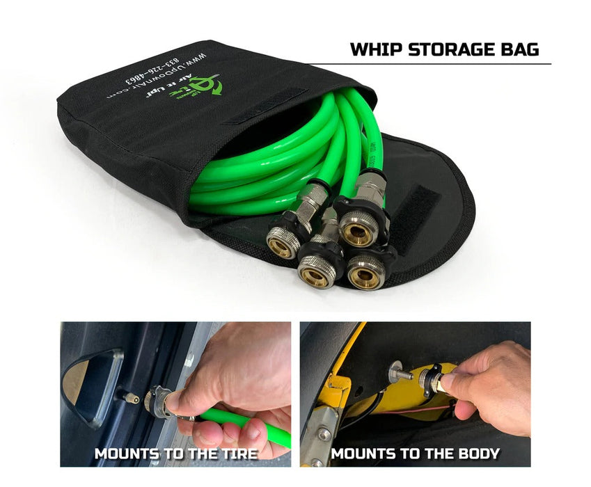 Up Down Air 4 Tire Inflation System - Universal With Box, Fittings, Hoses & Storage Bag