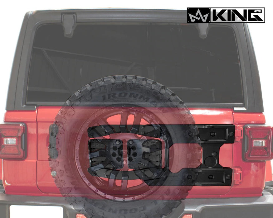 King 4WD Baumer Heavy Duty Tire Carrier Jeep JL